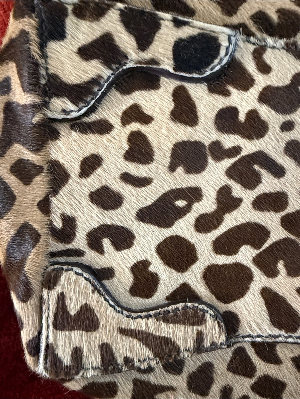 Prada Leopard-Print Calf Hair Top-Handle Satchel in Brown and Cream - Picture 6 of 10